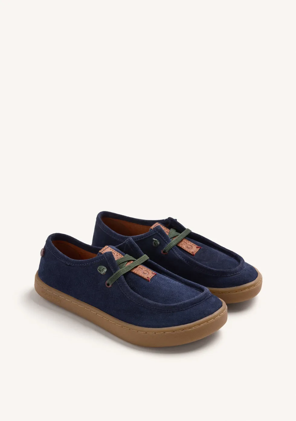 MOCASINES NÁUTICOS BAREFOOT AZUL PIEL