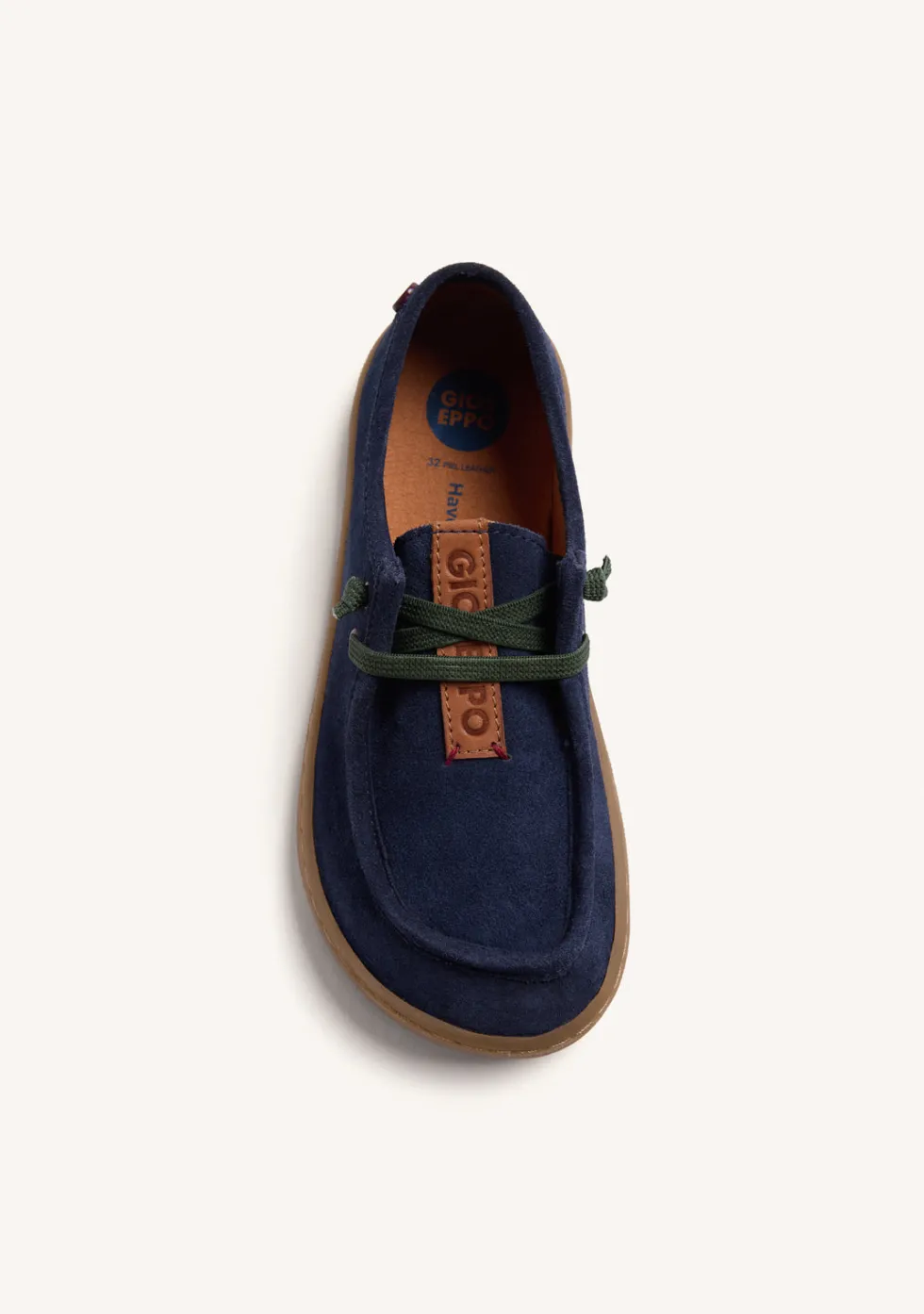MOCASINES NÁUTICOS BAREFOOT AZUL PIEL