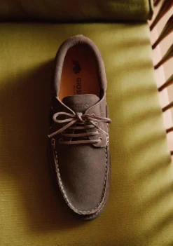 MOCASINES NÁUTICOS MARRÓN PIEL