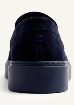 MOCASINES WALLABEE AZUL PIEL