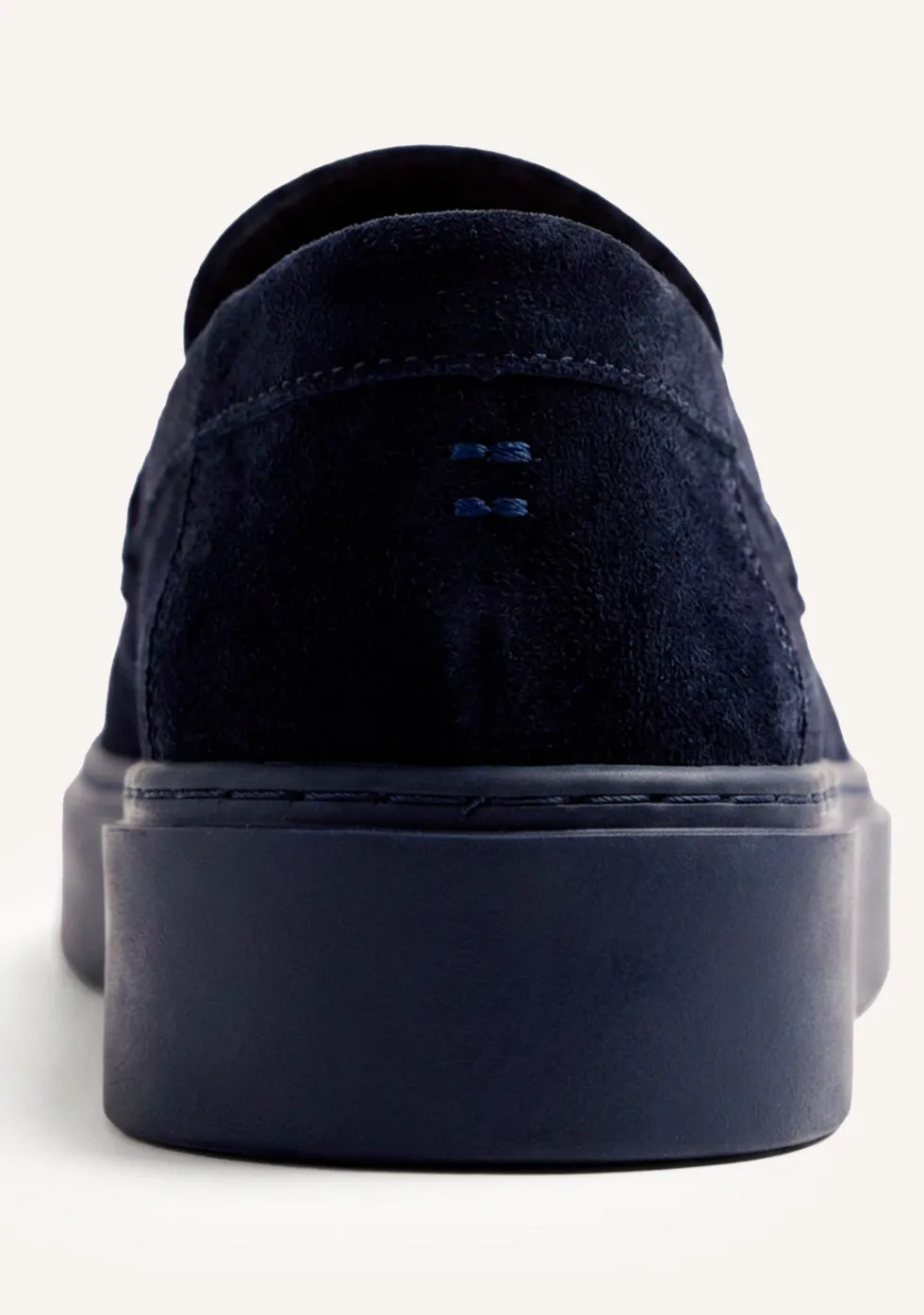 MOCASINES WALLABEE AZUL PIEL