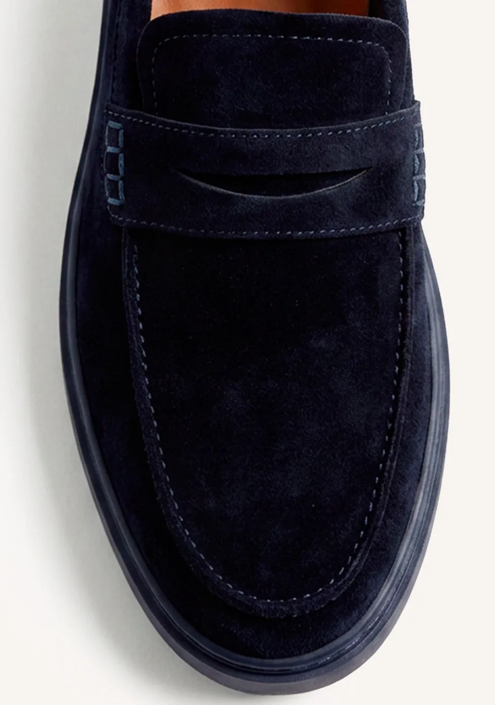 MOCASINES WALLABEE AZUL PIEL