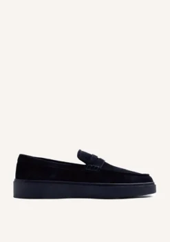 MOCASINES WALLABEE AZUL PIEL