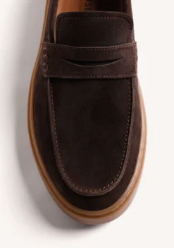 MOCASINES WALLABEE MARRÓN PIEL
