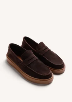 MOCASINES WALLABEE MARRÓN PIEL