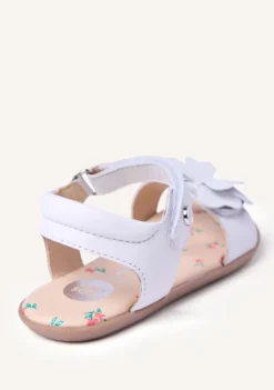 SANDALIAS BAREFOOT PIEL BRILLO Y MARIPOSA SLITE