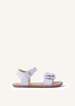 SANDALIAS BAREFOOT PIEL BRILLO Y MARIPOSA SLITE