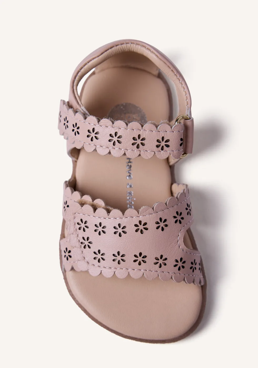 SANDALIAS BAREFOOT PIEL CALADA FLORES KABATI