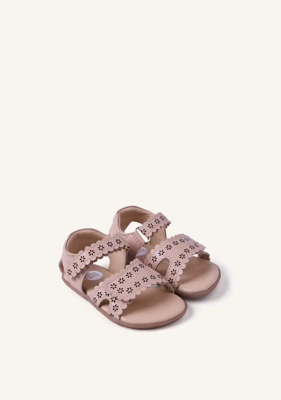 SANDALIAS BAREFOOT PIEL CALADA FLORES KABATI