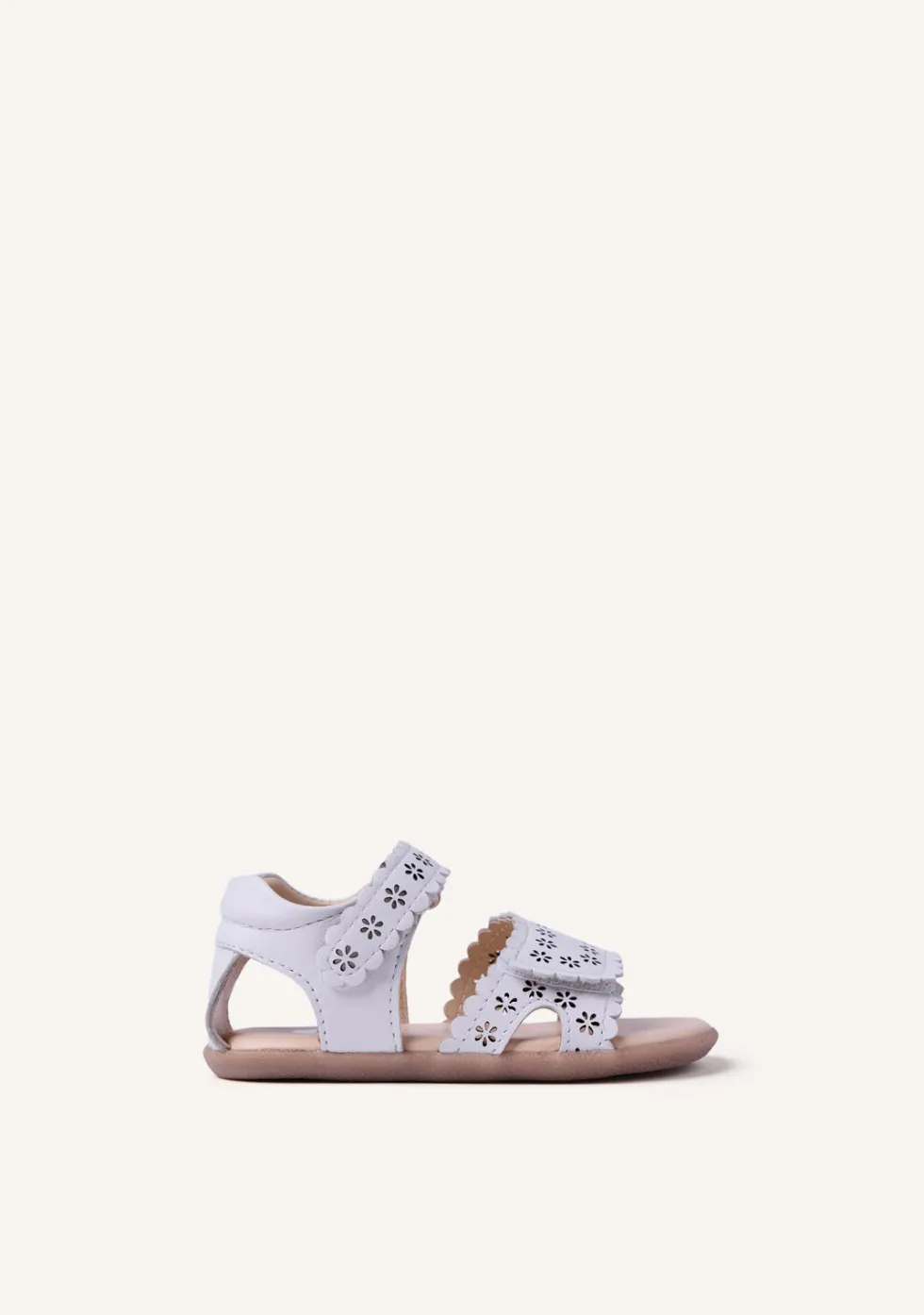 SANDALIAS BAREFOOT PIEL CALADA FLORES KABATI