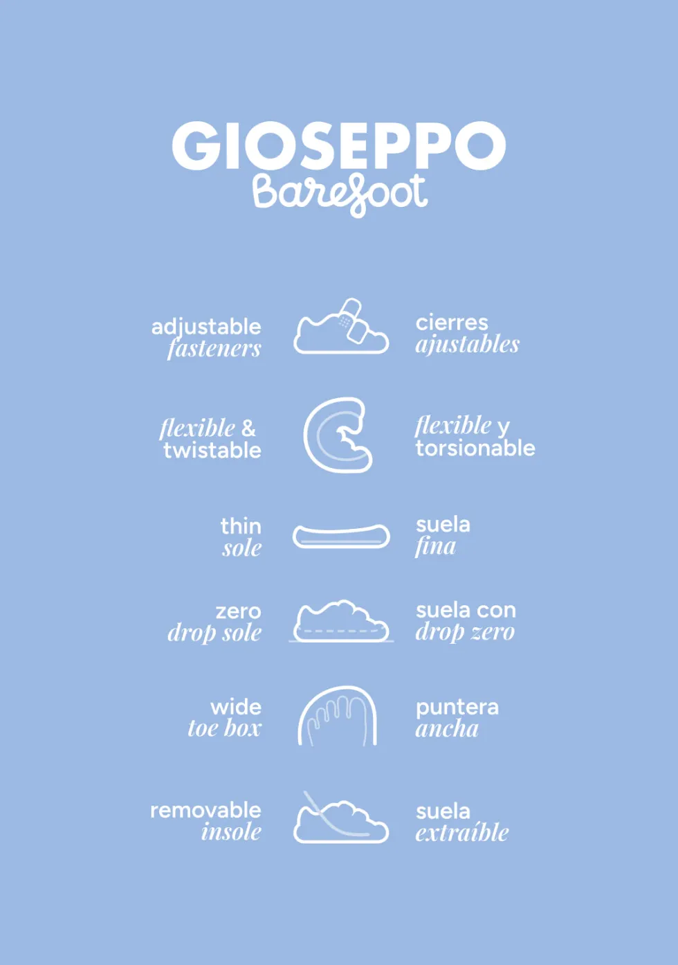 SANDALIAS BAREFOOT PIEL LAZO BERKLEY