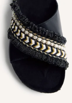 SANDALIAS BIO CUÑA ABALORIOS WADENA