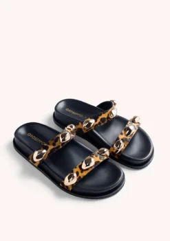 SANDALIAS BIO PIEL ESTAMPADO ANIMAL JOYAS OWENDALE