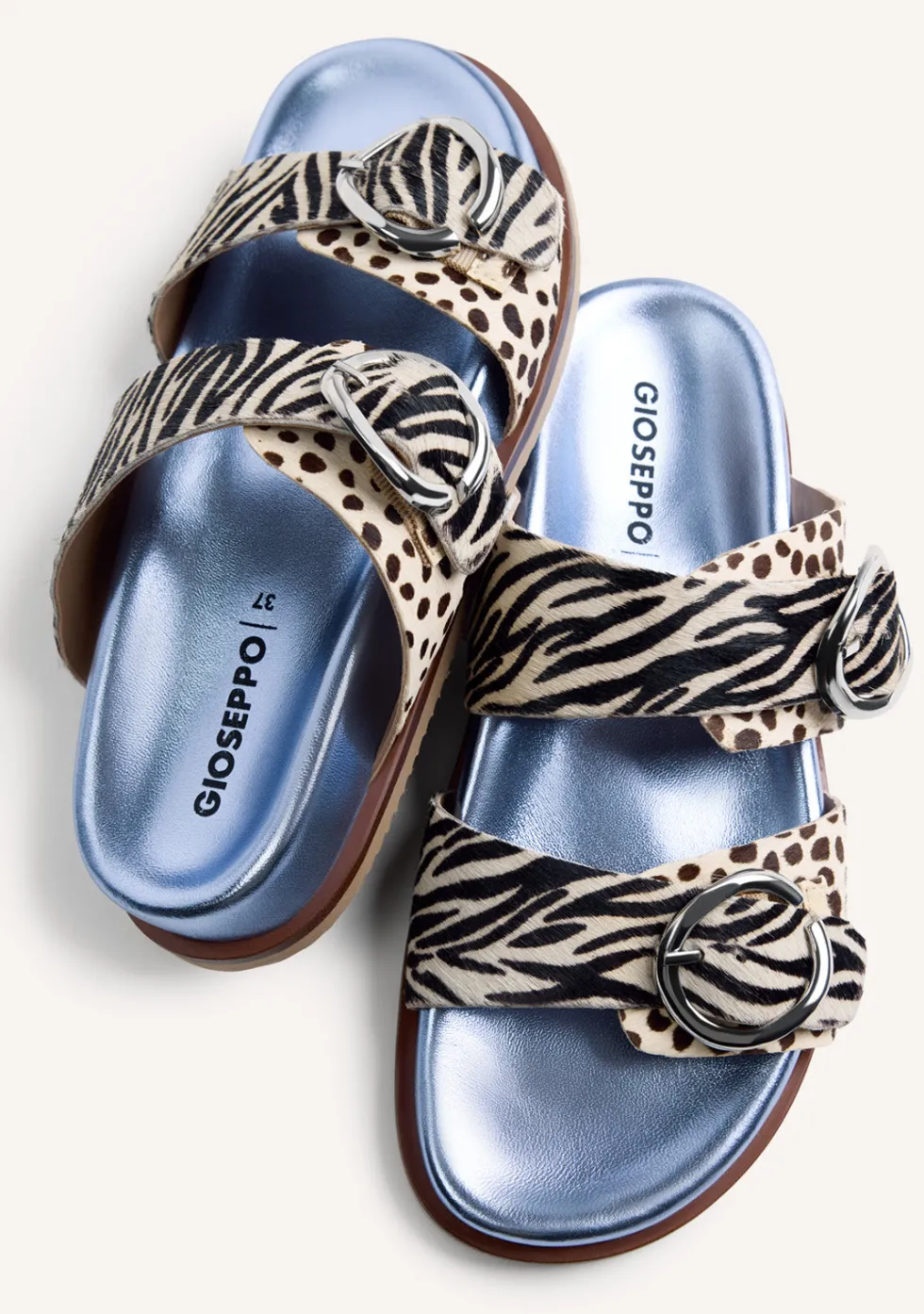SANDALIAS BIO PIEL ESTAMPADO ANIMAL CARNEY