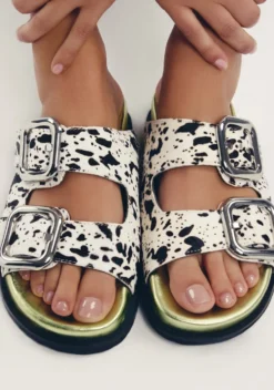 SANDALIAS BIO PIEL ESTAMPADO ANIMAL MIFFLIN