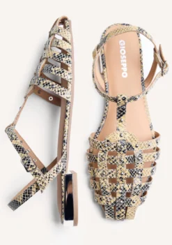 SANDALIAS CANGREJERAS PIEL ESTAMPADO ANIMAL OTTERTAIL