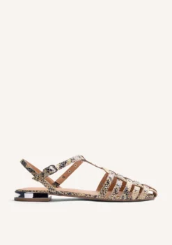 SANDALIAS CANGREJERAS PIEL ESTAMPADO ANIMAL OTTERTAIL