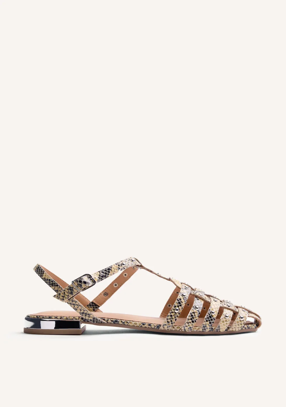 SANDALIAS CANGREJERAS PIEL ESTAMPADO ANIMAL OTTERTAIL