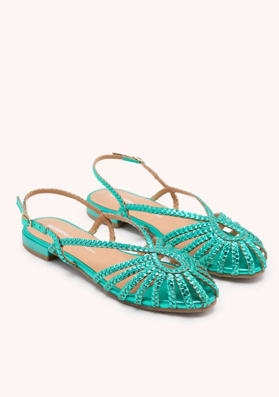 SANDALIAS CANGREJERAS PIEL TRENZADA HINGHAM