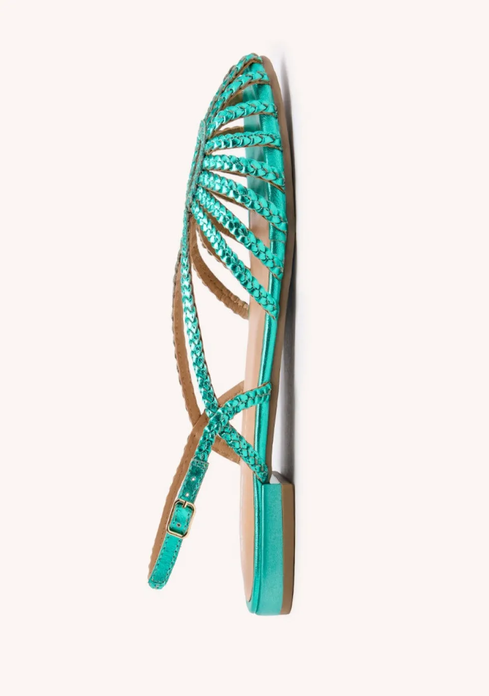 SANDALIAS CANGREJERAS PIEL TRENZADA HINGHAM
