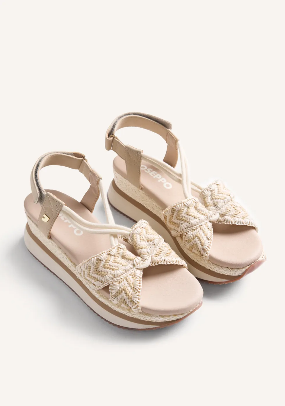 SANDALIAS CUÑA BORDADO UGUNJA