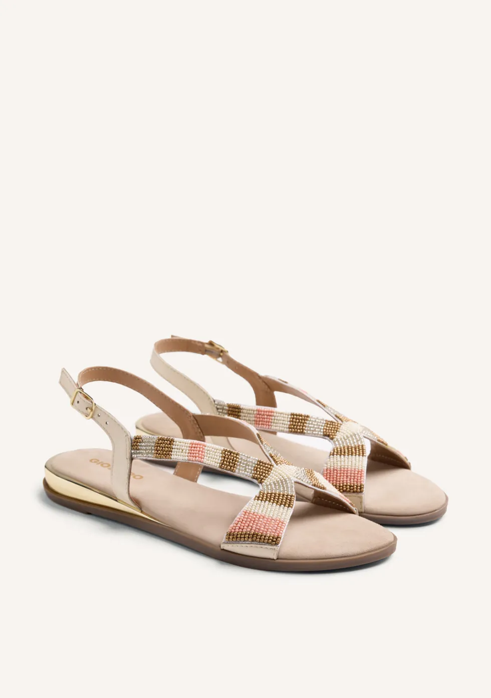 SANDALIAS CUÑA PIEL CUENTAS SCHOEPKE