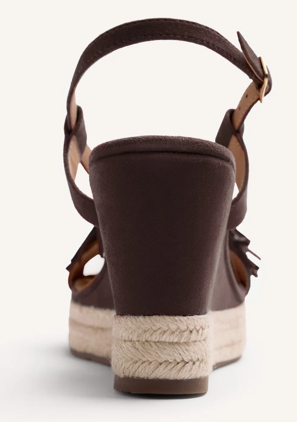 SANDALIAS CUÑA PIEL FLECOS KILOSA