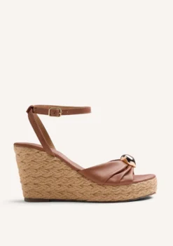 SANDALIAS CUÑA PIEL JOYA SOUDAN
