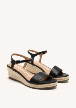 SANDALIAS CUÑA PIEL YALAHA