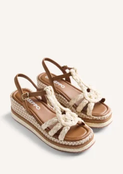 SANDALIAS CUÑA RAFIA HARCOURT