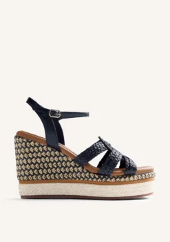 SANDALIAS CUÑA RAFIA KARATINA