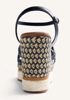 SANDALIAS CUÑA RAFIA KARATINA