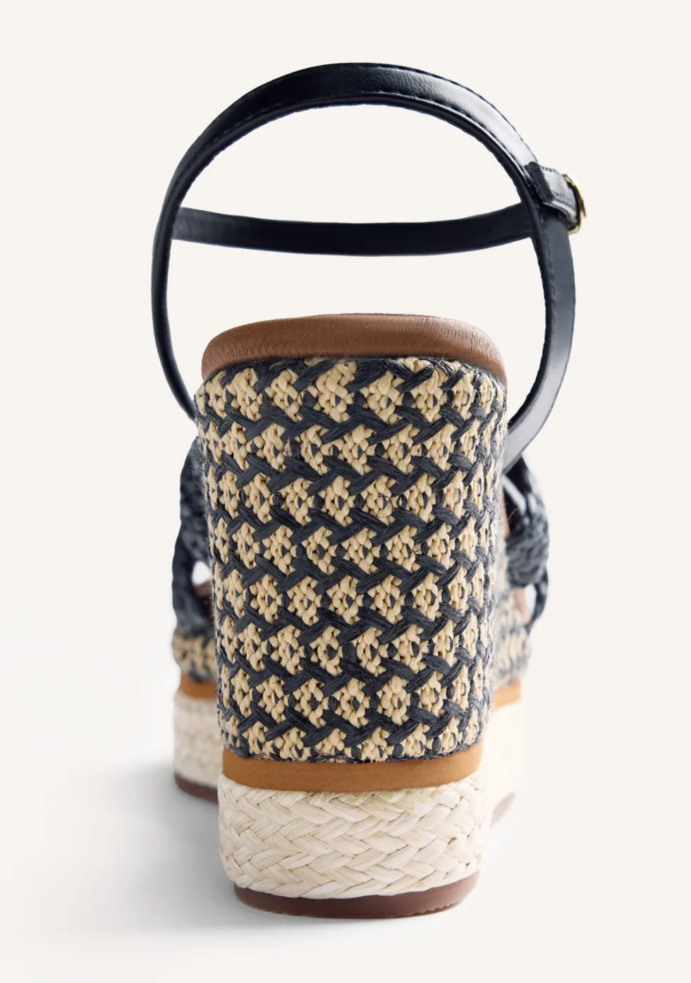 SANDALIAS CUÑA RAFIA KARATINA