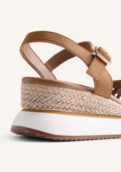 SANDALIAS CUÑA RAFIA WETE