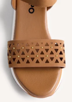 SANDALIAS CUÑA RAFIA WETE