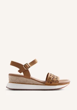 SANDALIAS CUÑA RAFIA WETE