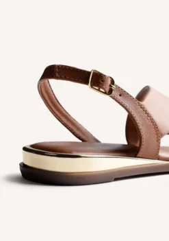 SANDALIAS DE CUERO CON ANILLOS STONY