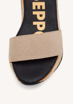 SANDALIAS DEPORTIVAS BEIGE CON CUÑA PARA MUJER BENAY