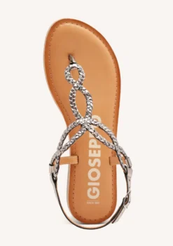 SANDALIAS DE TIRAS TRENZADAS COLOR PLOMO PARA MUJER MERIGNAS