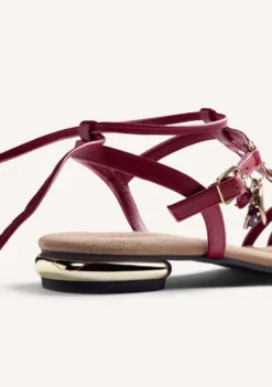 SANDALIAS PIEL ABALORIOS KINAMBA