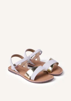 SANDALIAS PIEL BRILLO AWENDO