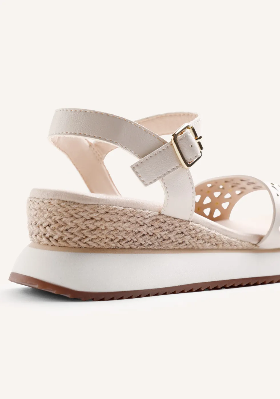 SANDALIAS PIEL CUÑA RAFIA WETE