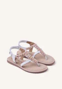 SANDALIAS PIEL CUENTAS Y ABALORIOS INYA