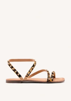SANDALIAS PIEL ESTAMPADO ANIMAL OGEMA