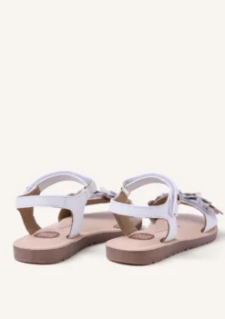 SANDALIAS PIEL FLORES GRADINA