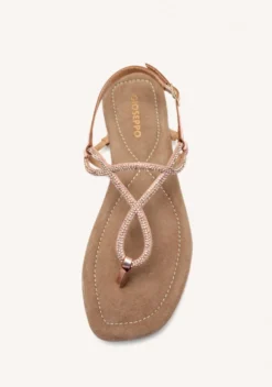 SANDALIAS PIEL PEDRERÍA KINGFIELD
