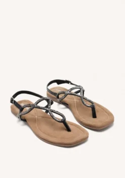 SANDALIAS PIEL PEDRERÍA KINGFIELD