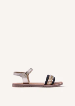 SANDALIAS PIEL, RAFIA Y ABALORIOS SOLWAY