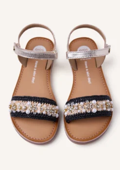 SANDALIAS PIEL, RAFIA Y ABALORIOS SOLWAY