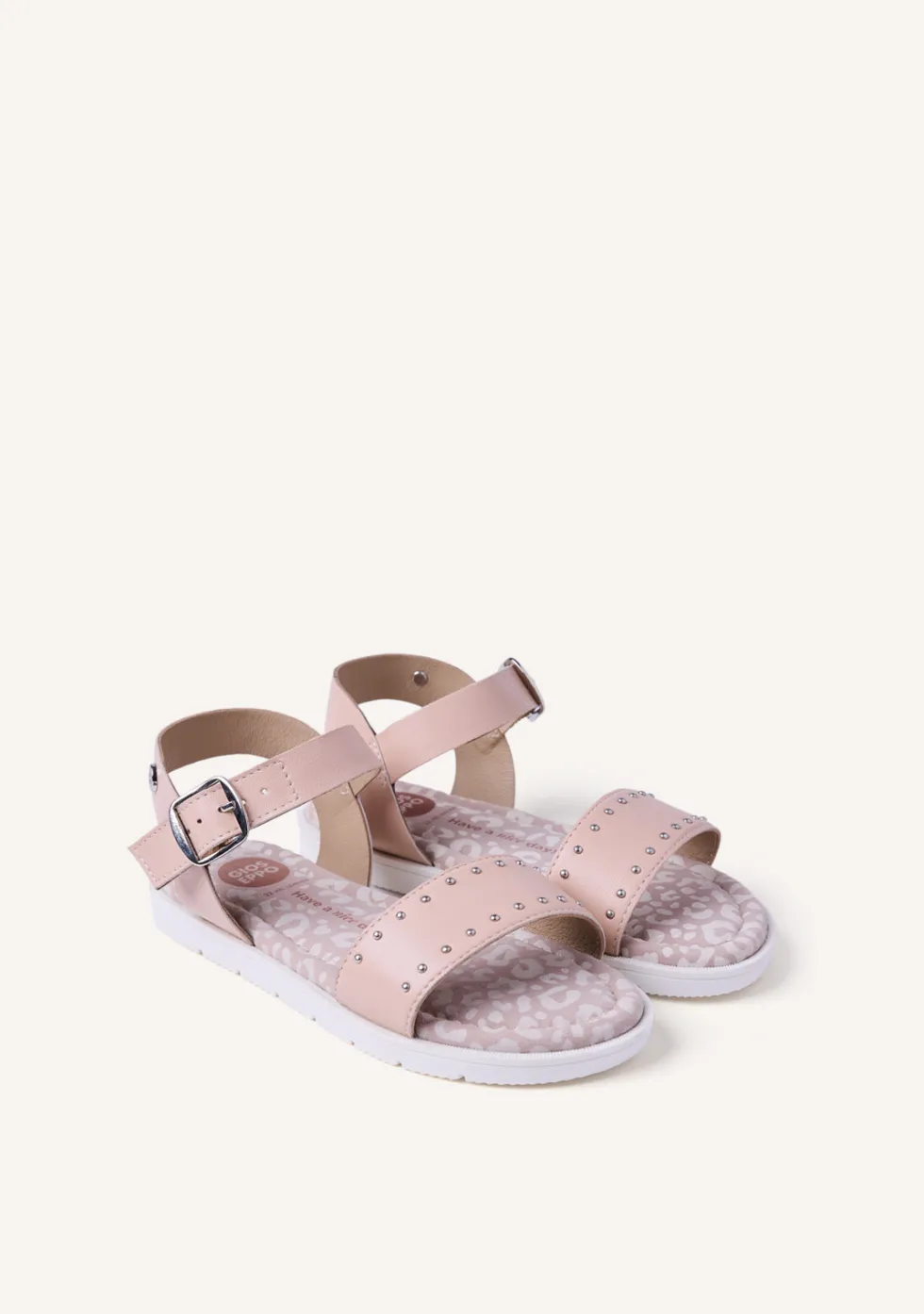 SANDALIAS PIEL TACHAS CABERFAE